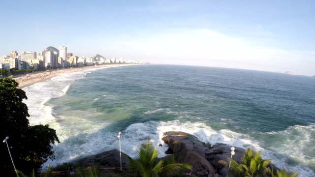 Luftbild-von-Ipanema-Strand-in-Rio-de-Janeiro,-Brasilien