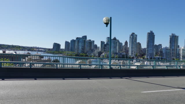 Vancouver-cityline-modern-buildings-car-shot