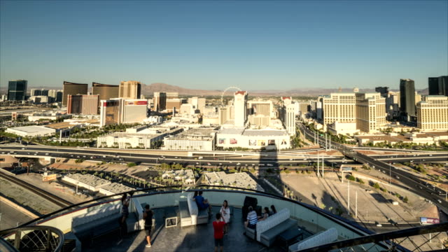 Skyline-von-Las-Vegas-Zeitraffer-Pan-Stil-
