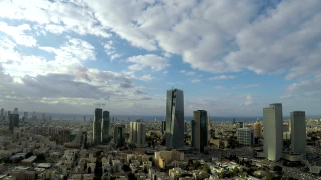Tel-Aviv-city-cloudscape-sunset-timelapse