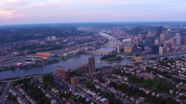 Vista-aérea-de-Pittsburgh,-Pennsylvania