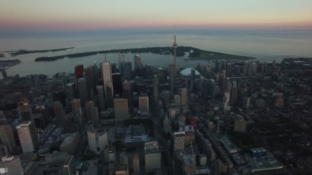 Luftaufnahme-der-Innenstadt-von-Toronto-Skyline