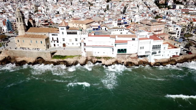 Landscape-of-picturesque-Spanish-town-of-Sitges
