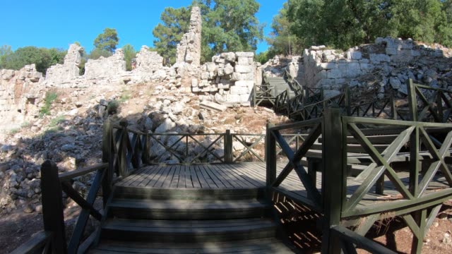 Ancient-city-Phaselis-in-Antalya-province,-Turkey.