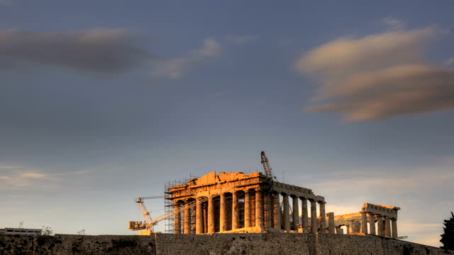 HDR-Timelapse-Parthenon-con-vista-a-la-Acrópolis
