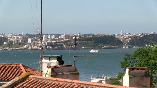 Die-Tagus-in-Lissabon,-Portugal