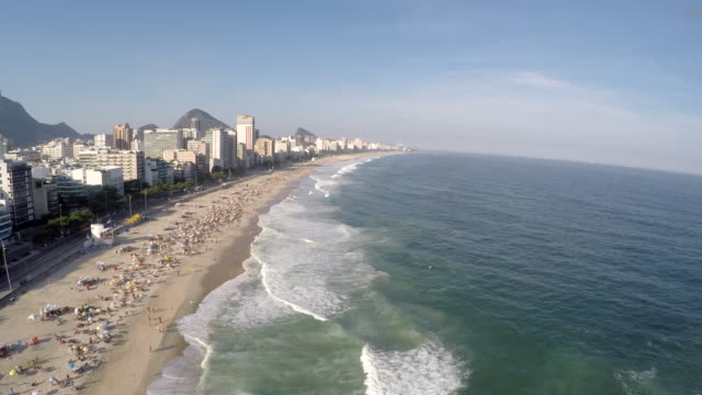Luftbild-von-Ipanema-Strand-in-Rio-de-Janeiro,-Brasilien
