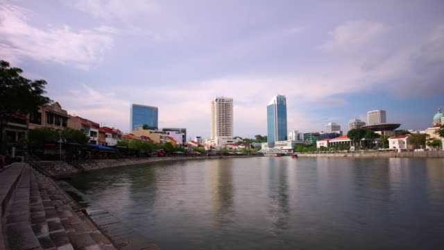 panorama-de-Turismo-Bahía-de-Singapur-día-ciudad-luz-centro-4k-lapso-de-tiempo