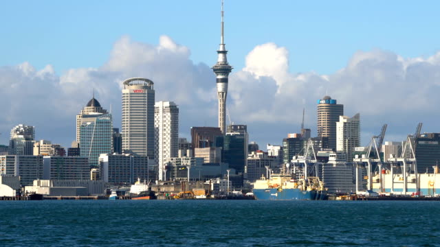 City-center-of-Auckland,-New-Zealand