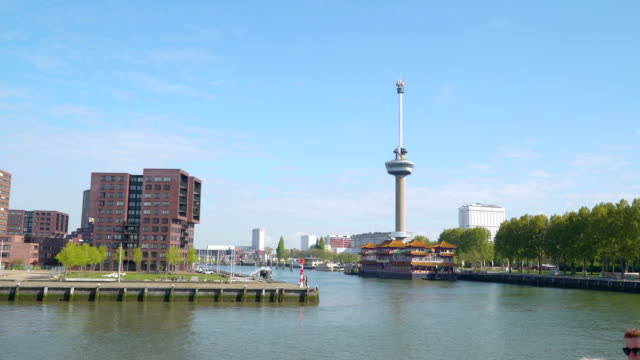 Stadtbild-Ansicht-des-Rotterdamer-verstädterten