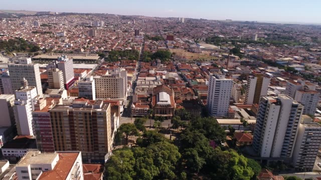 Aerial-View-of-Ribeirao-Preto-city,-Sao-Paulo,-Brazil
