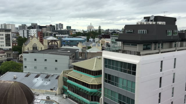 Panoramische-Luftaufnahme-von-Auckland-Stadt-Stadtlandschaft