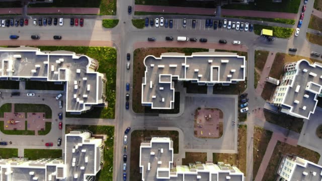 Aerial-Panorama-der-modernen-Wohnanlage