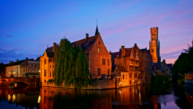 Famous-view-of-Bruges,-Belgium