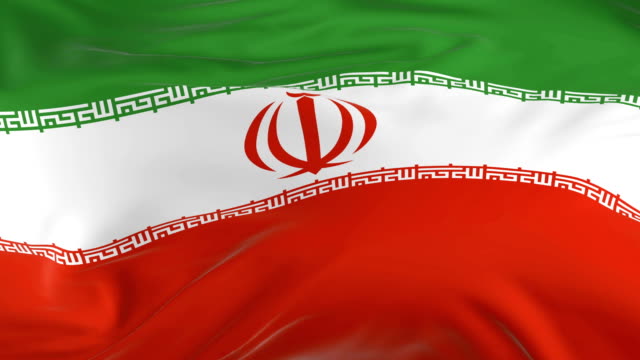 waving--looped-flag-as--background-Iran