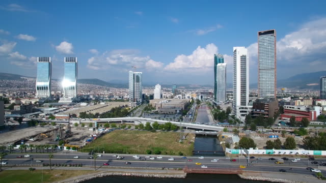 Izmir-view,--traffic-aerial-shot