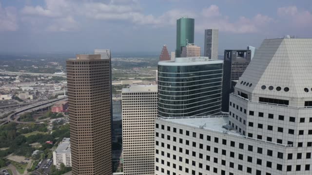 Aéreas-del-centro-de-Houston,-Texas