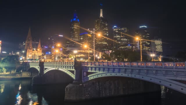 timelapse-Melbourne-en-la-noche