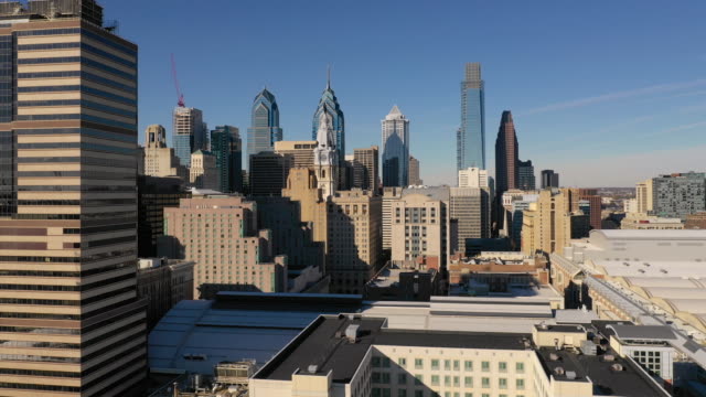 Urban-Core-City-Center-Tall-Buildings-Downtown-Philadelphia-Pennsylvania