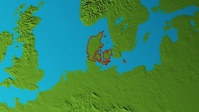 Erde-mit-Grenzen-von-Dänemark-Grafik