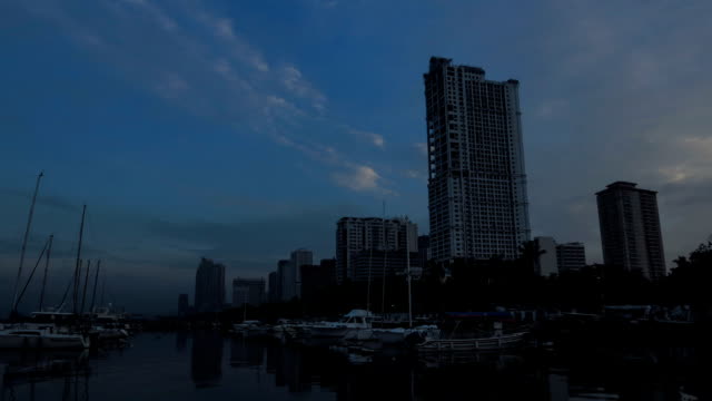 Philippinische-Manila-bay-Sonnenaufgang-Zeitraffer