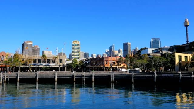 Panning-shot-of-Sydney-city-(4K/UHD-to-HD)