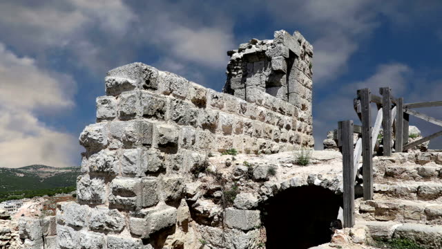 Die-ayyubid-Castle-von-Ajloun-im-Norden-Jordaniens,-erbaut-im-12.-Jahrhundert,-Naher-Osten