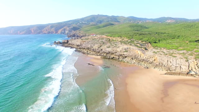 Playa-de-Praia-da-Guincho,-Portugal