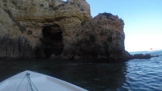 Bootsfahrt-an-der-Algarve,-Portugal