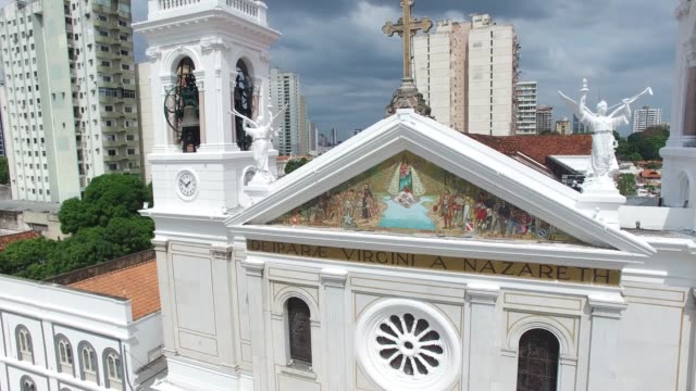 Nossa-Senhora-Nazare-Cathedral-in-Belem-do-Para,-Brazil