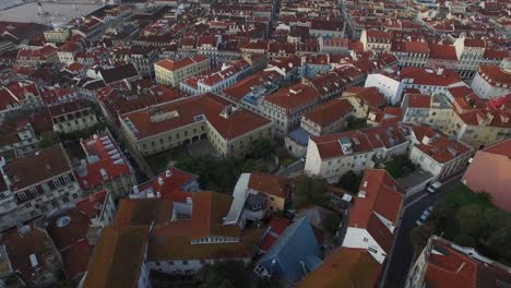 Aerial-View-of-Alfama,-Lisbon,-Portugal