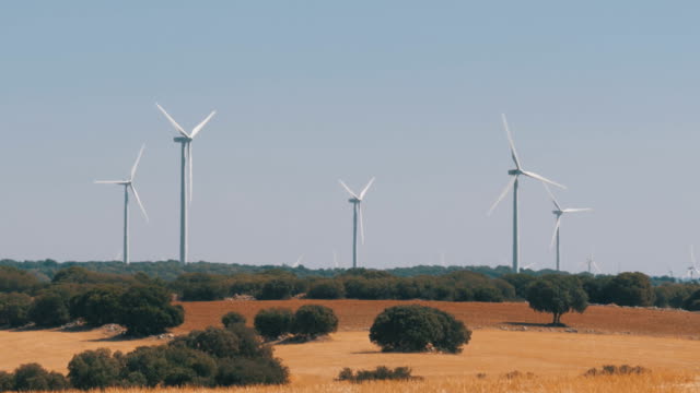 Windkraft-in-der-spanischen-Wüste