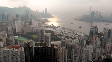 Toma-aérea-drone-de-isla-de-Hong-Kong
