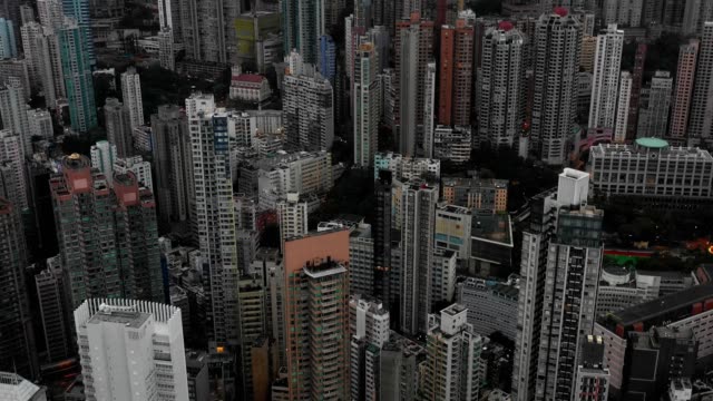 4k-video-central-of-Hong-Kong-scene-with-fog-,-mist-in-Day-time