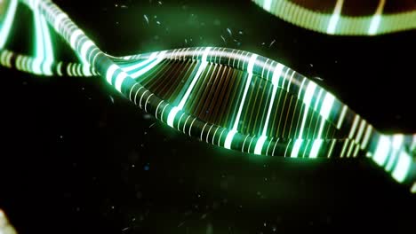 Green-DNA-with-glow-effects-slow-animation