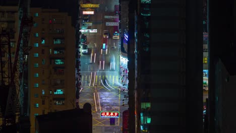 Nacht-Licht-Stadt-Straße-4-k-Zeitraffer-aus-Hong-Kong-china