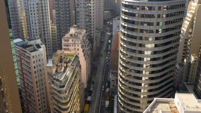 Hong-kong-soleado-día-paisaje-urbano-tráfico-azotea-calle-panorama-4k-china