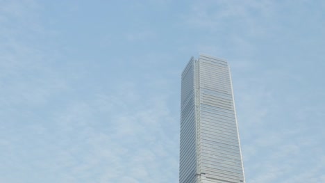 Tag-Zeit-Hongkong-Kowloon-icc-Gebäude-Stadtbild-walking-Panorama-4k-China