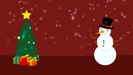 Christmas-tree-and-snowman