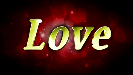 LOVE-Text-in-Particles-Rendering,-Animation,-Background