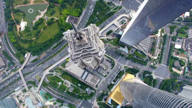 Aerial-View-Lujiazui-Geschäft-center,Shanghai.China