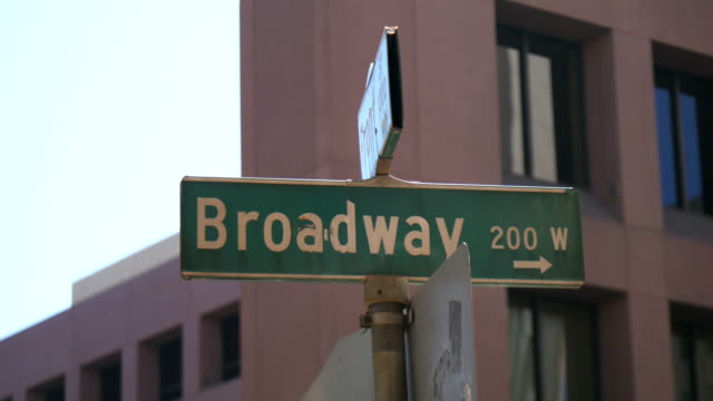 Signo-de-la-calle-Broadway-en-4k