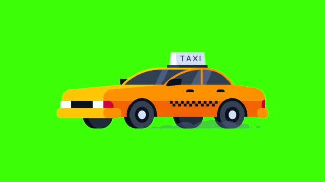 Yellow-Taxi-Rides.-Transparent-Background.