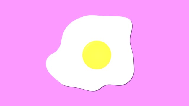 fried-egg-icon,-cartoon-food-animation