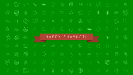 Schawuot-Ferienwohnung-design-Animation-Hintergrund-mit-traditionellen-Gliederung-Symbol-Symbole-und-englischer-text