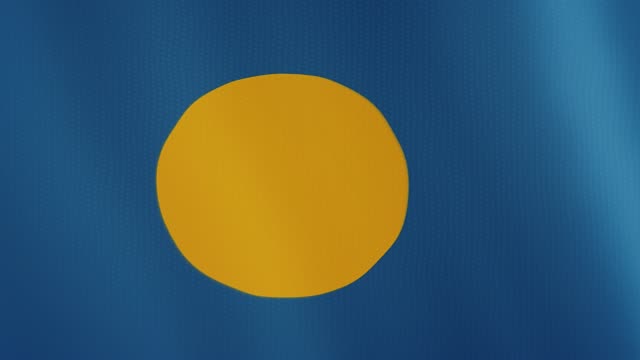 Palau-Flagge-winken-Animation.-Vollbild.-Symbol-des-Landes
