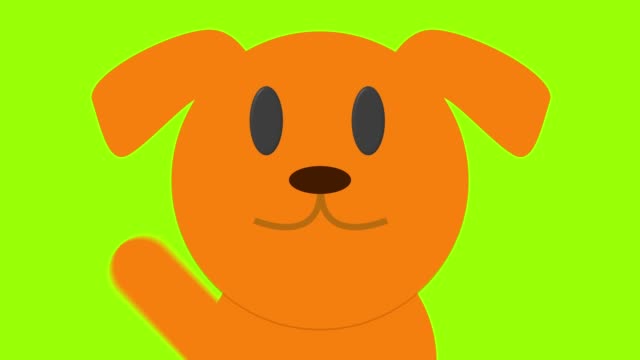 niedlichen-Cartoon-Hund-Labrador-Schleife-hautnah