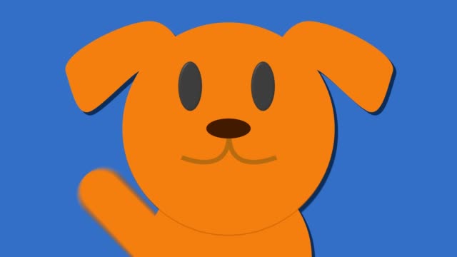 cute-cartoon-close-up-of-dog-labrador-loop