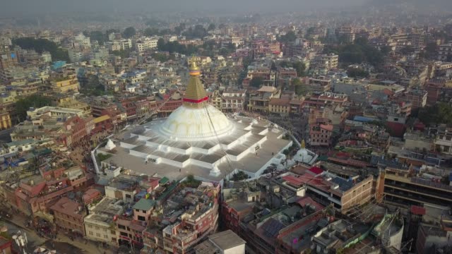 Estupa-Bodhnath-Katmandú,-Nepal---26-de-octubre-de-2017