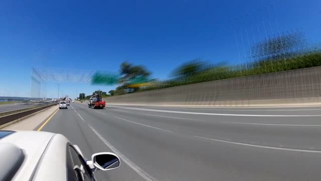 Time-Lpase-driving-on-highway-through-Toronto-Canada